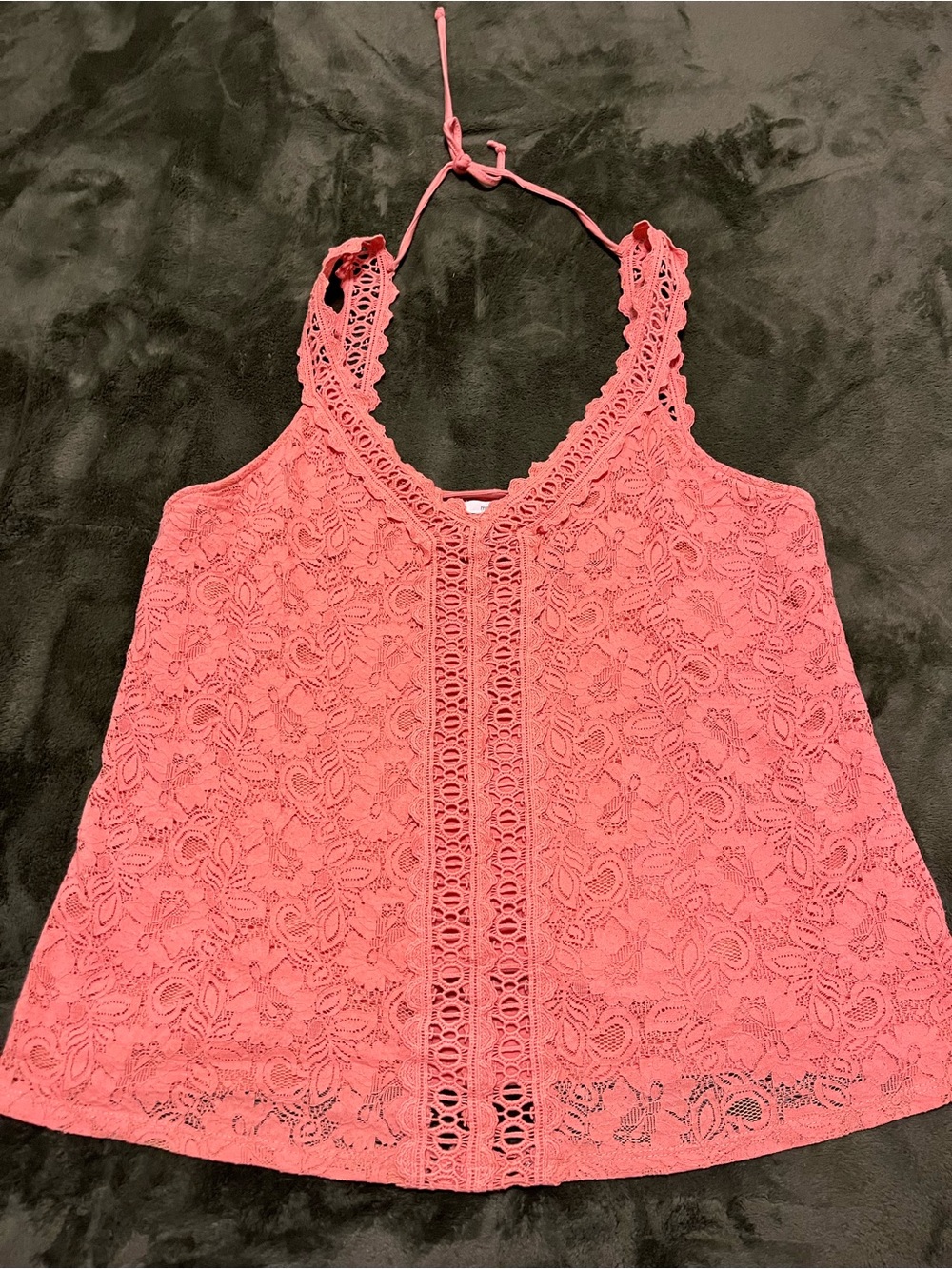 Women's Coral Lace Tank Top